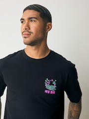 Black Squid Game Licence Graphic Print 100% Cotton T-Shirt - Image 4 of 8
