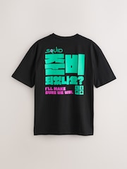 Black Squid Game Licence Graphic Print 100% Cotton T-Shirt - Image 5 of 8