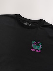 Black Squid Game Licence Graphic Print 100% Cotton T-Shirt - Image 8 of 8