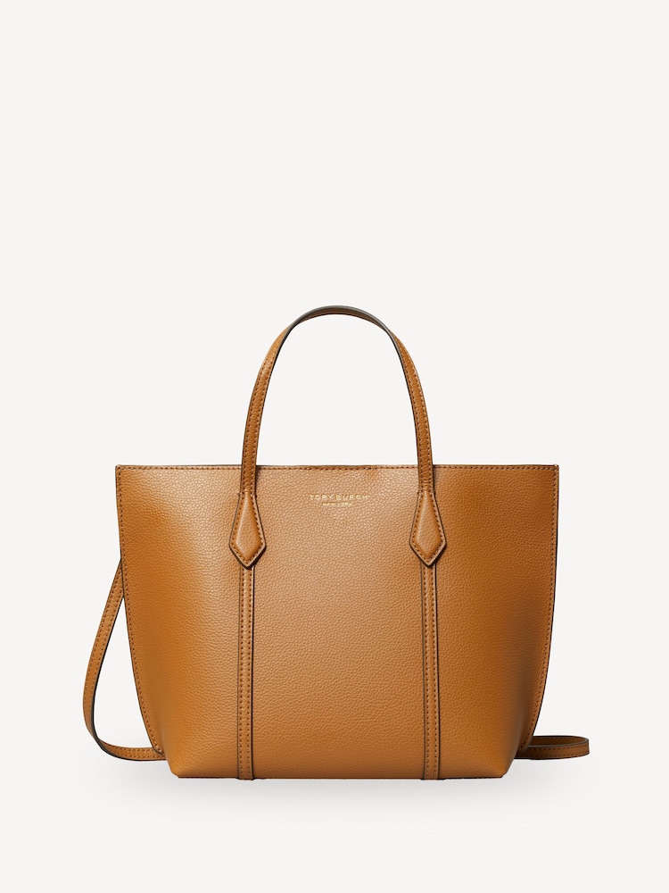 Tory Burch Brown Perry Mini Tote - Image 1 of 4 Tory Burch Brown Perry Mini Tote - Image 1 of 4