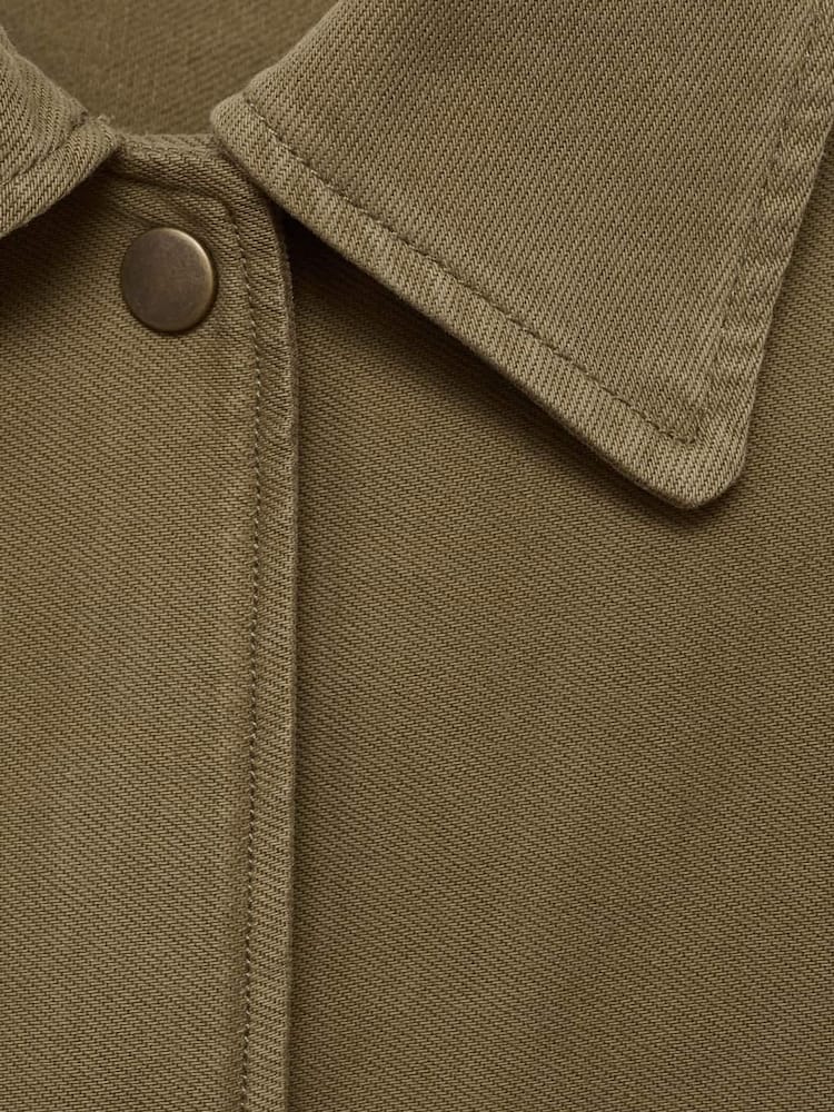 Mango Brown Openwork Detail Shirt - Image 7 of 7 Mango Brown Openwork Detail Shirt - Image 7 of 7