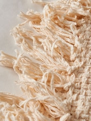 BHS Cream Cross Weave Throw - Image 4 of 5