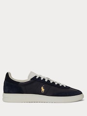 Polo Ralph Lauren Blue Bedford PP Leather and Suede Mix Low Top Trainers - Image 1 of 4