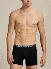 Polo Ralph Lauren Grey Long Cotton Stretch Contrast Waistband Boxers 3 Pack - Image 6 of 6