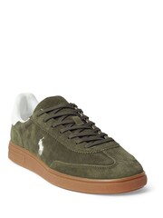 Polo Ralph Lauren Grey Bedford PP Suede Low Top Trainers - Image 2 of 2