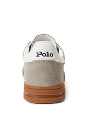 Polo Ralph Lauren Grey Black Bedford PP Suede Low Top Trainers - Image 3 of 4