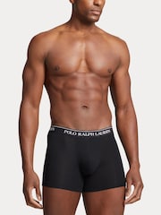 Polo Ralph Lauren Grey Long Cotton Stretch Tonal Waistband Boxers 3 Pack - Image 4 of 6
