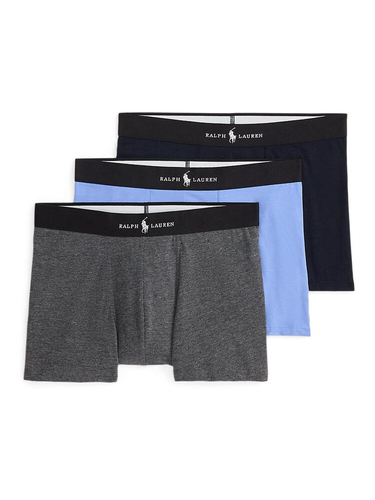 Polo Ralph Lauren Blue Classic Stretch Boxers 3 Packs - Image 1 of 4