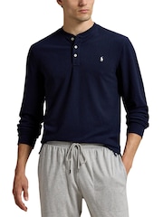 Polo Ralph Lauren Black Taper Fit Logo Waistband Jersey Joggers - Image 1 of 3