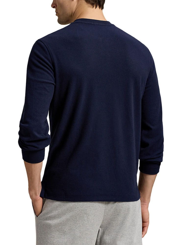 Polo Ralph Lauren Black Taper Fit Logo Waistband Jersey Joggers - Image 2 of 3 Polo Ralph Lauren Black Taper Fit Logo Waistband Jersey Joggers - Image 2 of 3