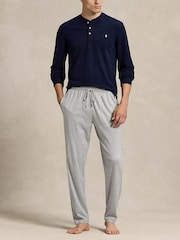 Polo Ralph Lauren Black Taper Fit Logo Waistband Jersey Joggers - Image 3 of 3