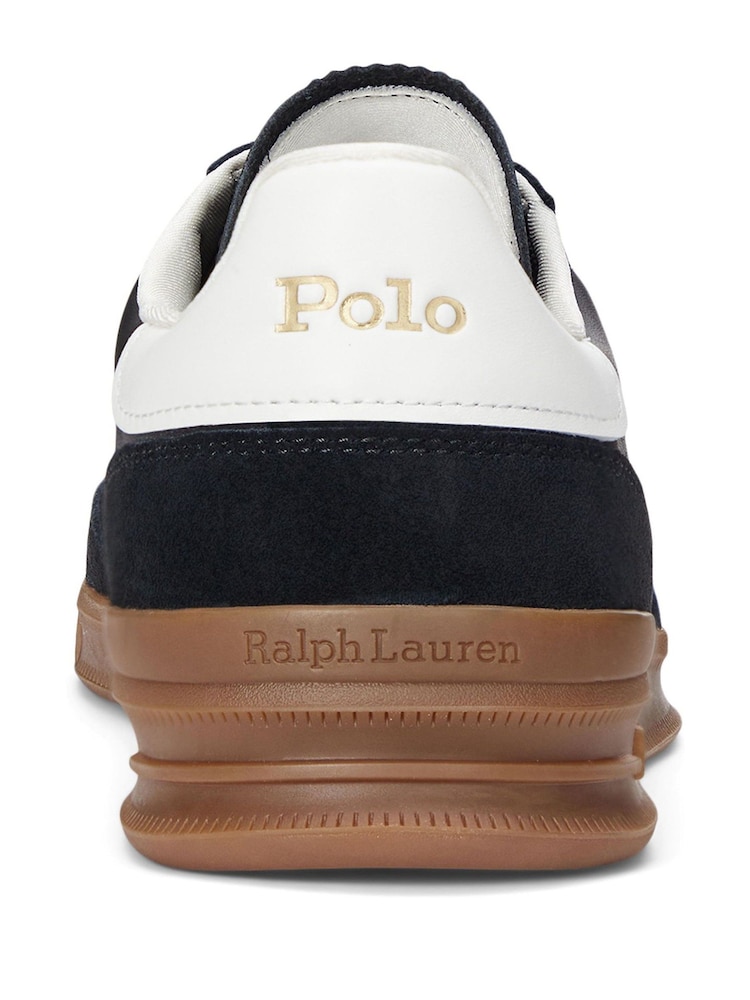 Polo Ralph Lauren Black Heritage Area PP Mix Trainers - Image 2 of 2 Polo Ralph Lauren Black Heritage Area PP Mix Trainers - Image 2 of 2