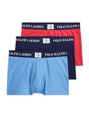 Polo Ralph Lauren Red Classic Cotton Stretch Icon Logo Boxers 3 Pack - Image 1 of 6