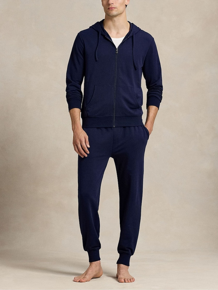 Polo Ralph Lauren Blue Taper Fit Lounge Joggers - Image 3 of 3 Polo Ralph Lauren Blue Taper Fit Lounge Joggers - Image 3 of 3