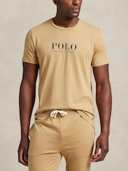 Polo Ralph Lauren Natural Large Logo Crew Neck T-Shirt - Image 1 of 3