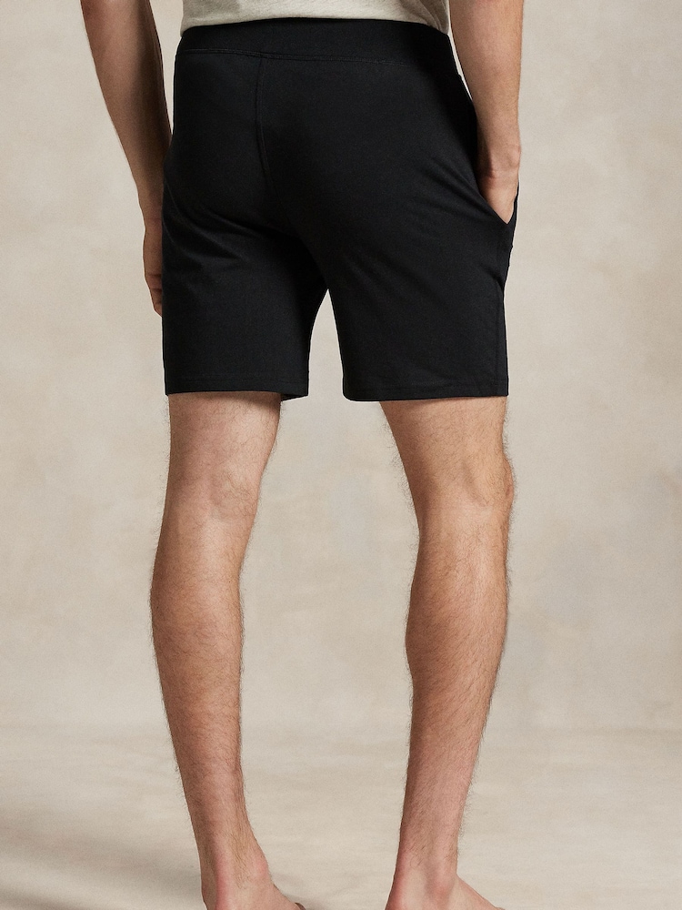Polo Ralph Lauren Black Jersey Lounge Shorts - Image 2 of 4
