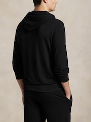 Polo Ralph Lauren Black Icon Logo Jersey Hoodie - Image 3 of 4
