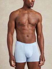 Polo Ralph Lauren Blue Long Premium Cotton Stetch Tonal Boxers 3 Pack - Image 7 of 7