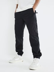 أسود - River Island Cuffed Cargo Trousers - صورة 2 من 6