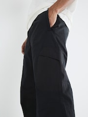 أسود - River Island Cuffed Cargo Trousers - صورة 3 من 6