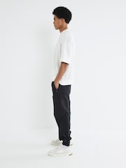 أسود - River Island Cuffed Cargo Trousers - صورة 5 من 6
