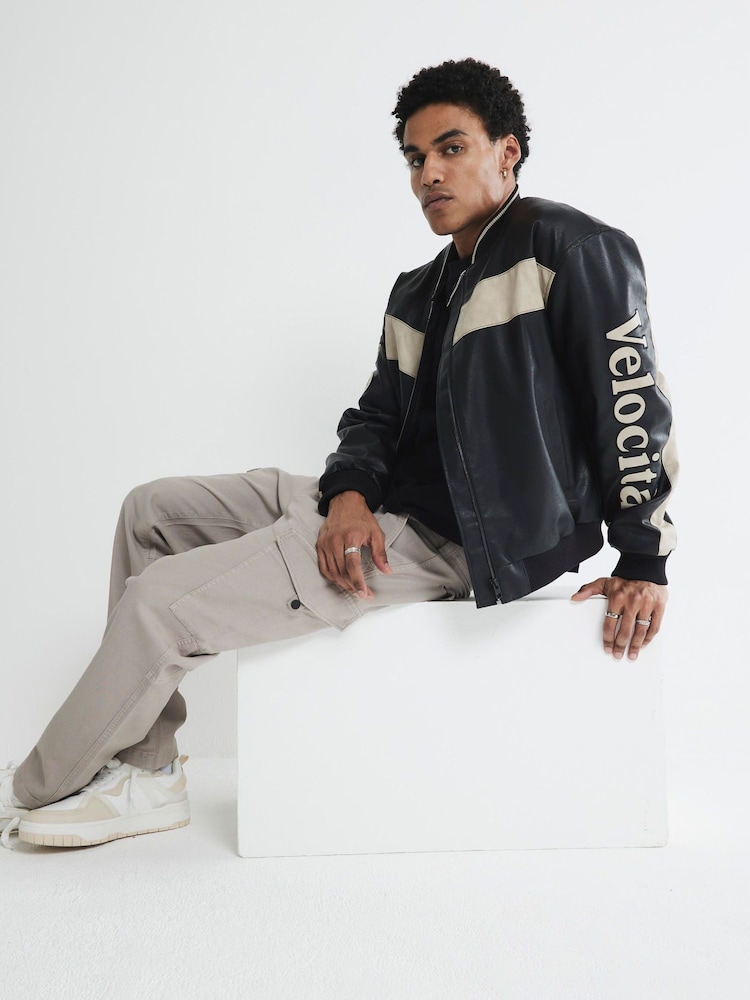 River Island Grey Regular Fit Cargo Trousers - Image 3 of 6