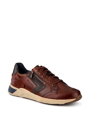 Pavers Wide Fit Leather Lace-Up Trainers - Slika 2 iz 5