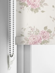 Shabby Chic by Rachel Ashwell® Powder Pink Belle Hydrangea Made to Measure Blackout Roller Blind - Image 3 of 6