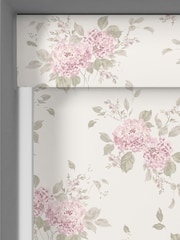 Shabby Chic by Rachel Ashwell® Powder Pink Belle Hydrangea Made to Measure Blackout Roller Blind - Image 5 of 6