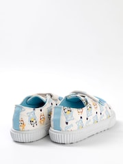 Vanilla Underground White Bluey Kids Velcro Trainers - Image 3 of 6