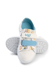 Vanilla Underground White Bluey Kids Velcro Trainers - Image 4 of 6