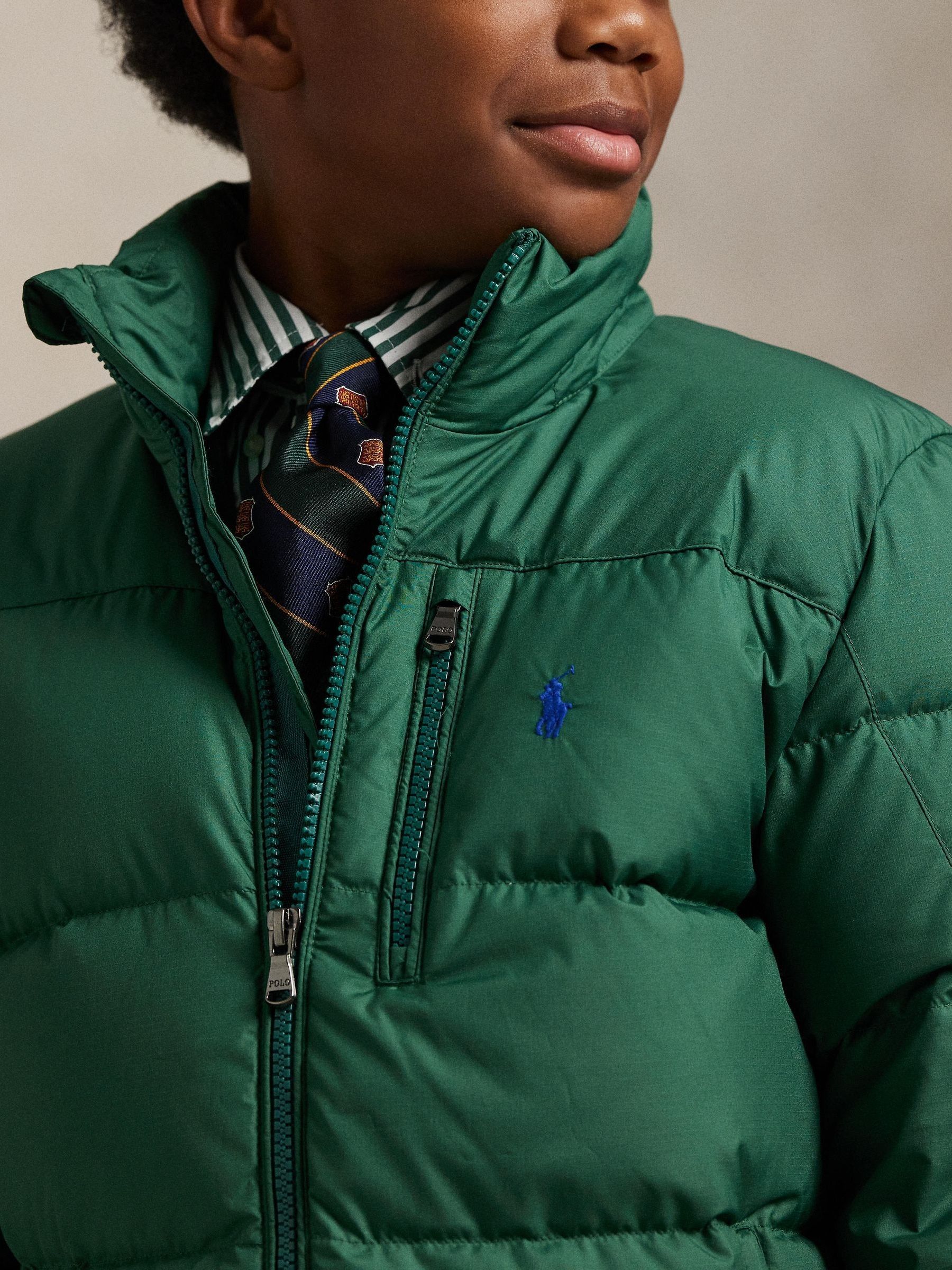 Buy Polo Ralph Lauren Green Down Puffer Jacket from Next USA