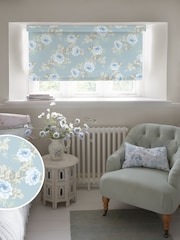 Shabby Chic by Rachel Ashwell® Blue Royal Bouquet Made to Measure Blackout Roller Blind - Image 1 of 6