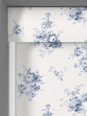 Shabby Chic by Rachel Ashwell® China Blue Sunbleached Floral Made to Measure Blackout Roller Blind - Image 5 of 6