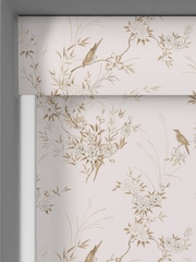 Shabby Chic by Rachel Ashwell® Pink Tan Bird Chinoiserie Made to Measure Blackout Roller Blind - Image 5 of 6