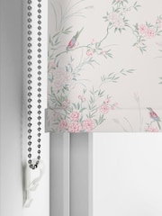 Shabby Chic by Rachel Ashwell® Blossom Pink Bird Chinoiserie Made to Measure Blackout Roller Blind - Image 3 of 6