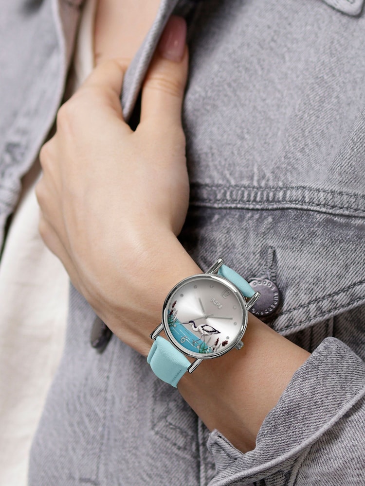 Tikkers Adult Blue RSPB Avocet Printed Dial Watch - Image 1 of 3