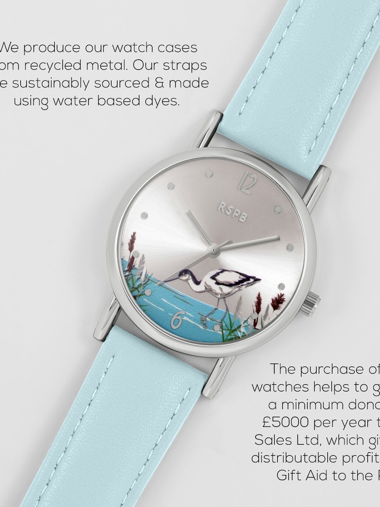 Tikkers Adult Blue RSPB Avocet Printed Dial Watch - Image 3 of 3