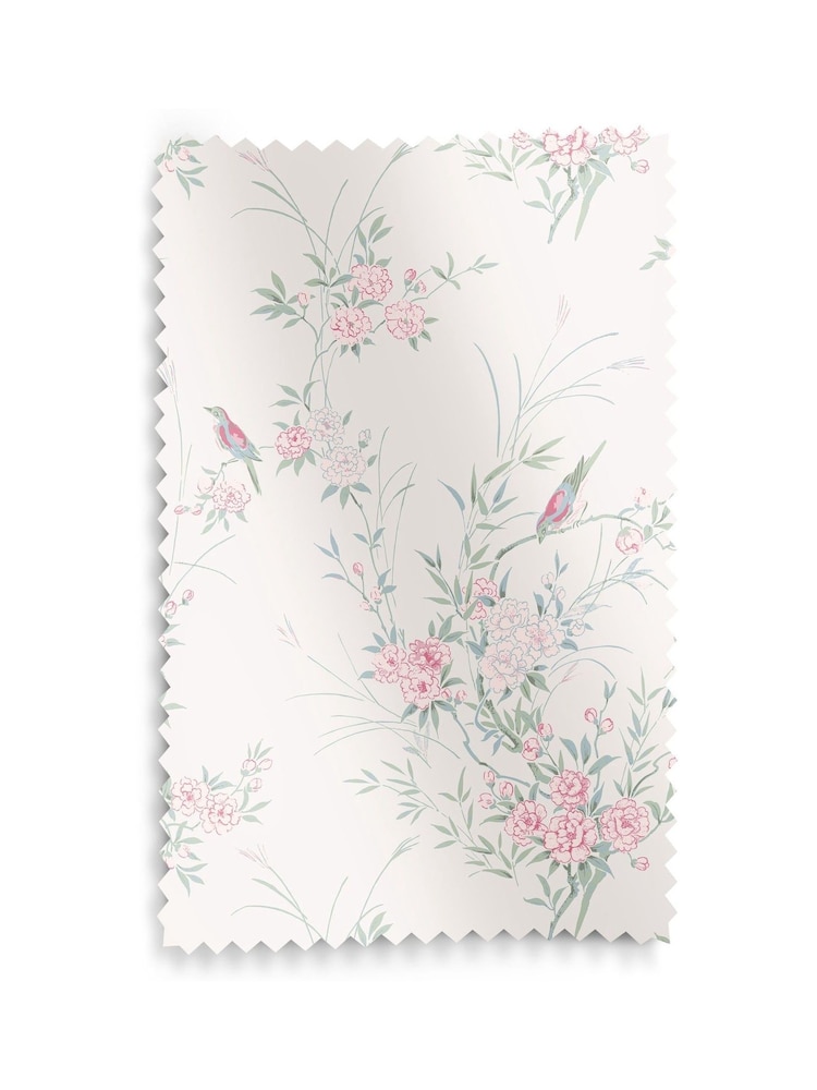 Shabby Chic by Rachel Ashwell® Blossom Pink Bird Chinoiserie Made to Measure Roman Blind - Image 6 of 6
