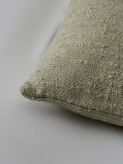 BHS Green Textured Slub Cushion - Image 4 of 5