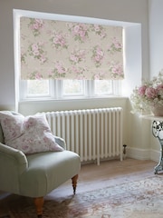 Shabby Chic by Rachel Ashwell® Pink Rose Chintz Made to Measure Roman Blind - Image 2 of 6