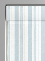 Shabby Chic by Rachel Ashwell® Pale Blue Watercolour Stripe Made to Measure Roman Blind - Image 5 of 6