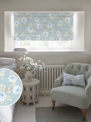 Shabby Chic by Rachel Ashwell® Blue Royal Bouquet Made to Measure Roman Blind - Image 1 of 5