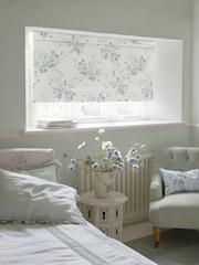 Shabby Chic by Rachel Ashwell® Duck Egg Blue Belle Hydrangea Made to Measure Roman Blind - Image 2 of 6