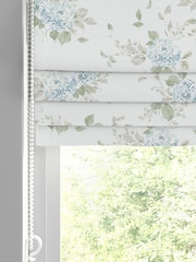 Shabby Chic by Rachel Ashwell® Duck Egg Blue Belle Hydrangea Made to Measure Roman Blind - Image 3 of 6