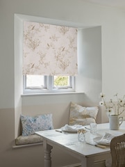 Shabby Chic by Rachel Ashwell® Pink/Tan Bird Chinoiserie Made to Measure Roman Blind - Image 2 of 6