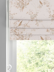Shabby Chic by Rachel Ashwell® Pink/Tan Bird Chinoiserie Made to Measure Roman Blind - Image 3 of 6