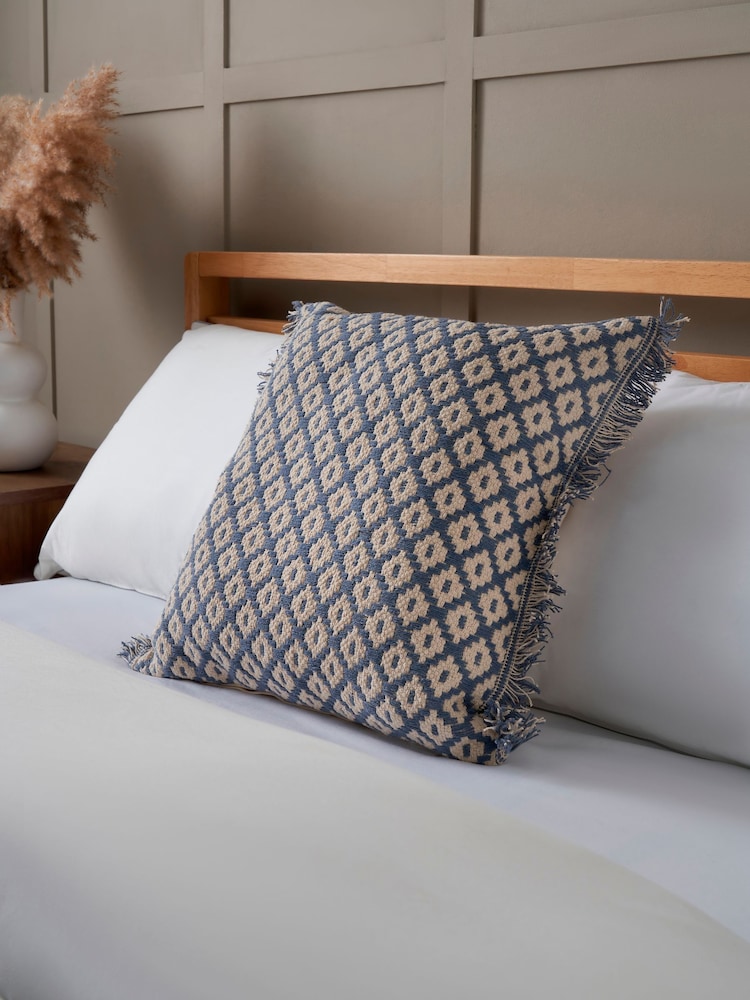 BHS Blue Diamond Cushion - Image 1 of 6