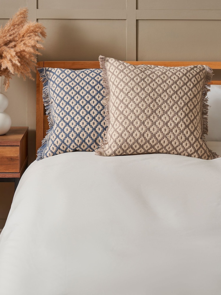 BHS Blue Diamond Cushion - Image 2 of 6