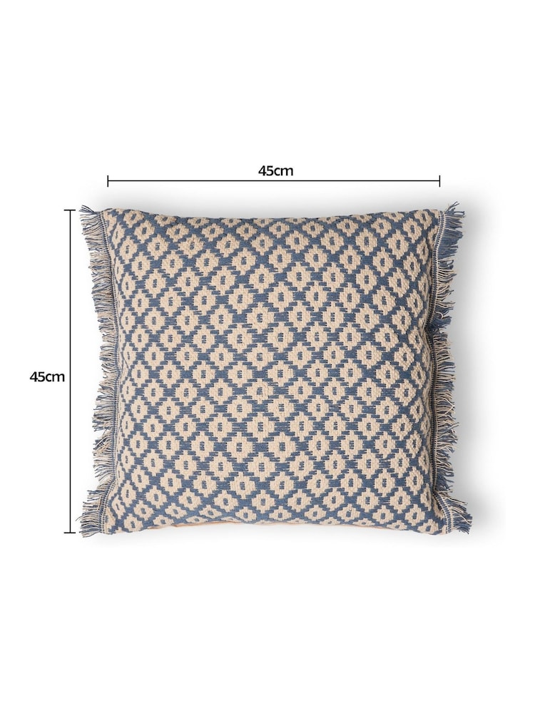 BHS Blue Diamond Cushion - Image 6 of 6
